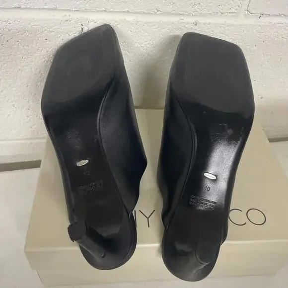 Revolve Tony Biancobabe black nappaMuleheel size 10 NIB $170 msrp